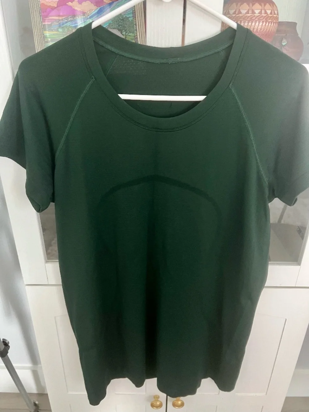 Green Lululemon Athletic Shirt, Size L 10-12